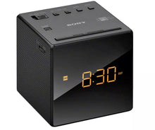 Load image into Gallery viewer, Sony Black ICF-C1B Cube FM/AM Clock Radio with LED Alarm | Stylish and simple design with few buttons for easy operation.