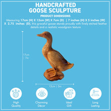 Load image into Gallery viewer, 𝗚𝗢𝗢𝗦𝗘 𝗙𝗜𝗚𝗨𝗥𝗜𝗡𝗘 Rustic Wood-Look Figurine Farmhouse Bird Home Decor