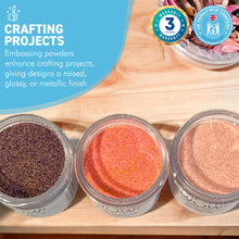 Load image into Gallery viewer, 3 x Wow! Embossing Powders 15ml | SHERBERT FIZZ, PLUM FIZZ AND MARSHMALL FIZZ - The Fizzy set
