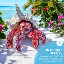 Load image into Gallery viewer, Hand-Painted Hermit Crab Resin Ornament – 19cm Nautical Decor & Unique Gift Idea