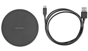 10W Black Wireless Charger | 10w of power, via wireless induction | Fast charge: faster than standard charging, for when time is of the essence | 1.5m cable.