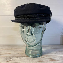 Load image into Gallery viewer, Traditional Wool Breton Cap | Size 59cm | Captain Fisherman Mariner Yachtsman Sailors Fiddlers Cap | Baker Boy flat cap skipper | Designed in the UK | classic peaked French and Greek boatman's hat