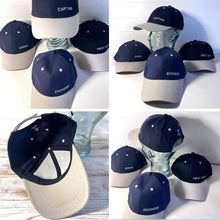 Load image into Gallery viewer, Set of 4 Adjustable Navy-Blue Baseball Caps, Engineer, Captain, Crew & First Mate, Nautical Boating Hats for Sailing, Yachting & Team Uniform