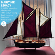 Load image into Gallery viewer, Brixham Trawler Model Yacht,  Detailed Replica of Classic Fishing Boat, Perfect for Nautical Decor and Collectors