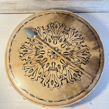 Load image into Gallery viewer, Large 50cm diameter Shamanic Sami hand drum with wooden beater | frame drum
