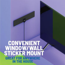 Load image into Gallery viewer, Freeview Digital Indoor & Outdoor TV Aerial I Signal Booster for 50 mile range | Oakcastle FV200 | HD 1080P I Long 11.5ft cable I USB Power I Window Sticker Attachment I Portable & Lightweight