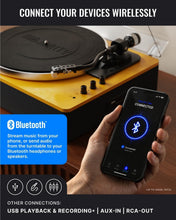 Load image into Gallery viewer, The Majority Folio Bluetooth Record Player – Yellow, Refurbished