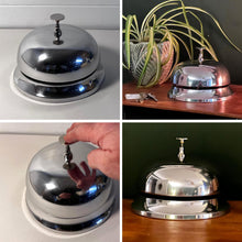 Load image into Gallery viewer, Reception Desk Bell Stainless Steel, Classic Silver Design, Loud & Clear Ringing for Hotels, Offices, Restaurants, and Front Desks
