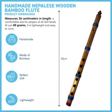 Load image into Gallery viewer, Handmade Nepalese Bamboo Flute for beginners and professionals, Indian Instrument