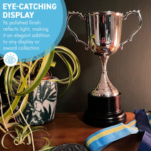 Load image into Gallery viewer, Elegant 18cm Silver Trophy Cup - Ideal Award for sports, competitions & ceremonies
