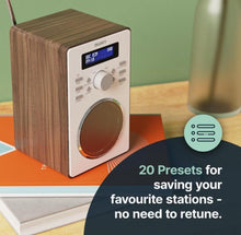 Load image into Gallery viewer, DAB, DAB+ Digital and FM Radio | Mains Powered DAB Radio with LED Display