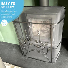 Load image into Gallery viewer, Fire Guard Screen for Open Fires, Wood Burners, and Log Burners - Perfect for Living Rooms