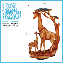 Load image into Gallery viewer, Large Graceful GIRAFFE and CALF Decorative ORNAMENT
