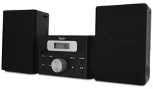 Load image into Gallery viewer, Bush Black LCD CD Micro System | Top Loading CD Player with LCD Display | 20 Track Programmable CD | 20 FM Station Presets
