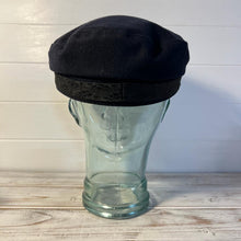 Load image into Gallery viewer, Traditional Wool Breton Cap | Size 59cm | Captain Fisherman Mariner Yachtsman Sailors Fiddlers Cap | Baker Boy flat cap skipper | Designed in the UK | classic peaked French and Greek boatman's hat