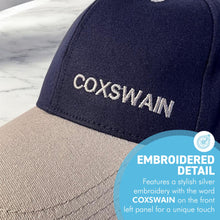 Load image into Gallery viewer, Coxswain Adjustable Navy Blue Baseball Cap, classic unisex cotton hat for casual, sports & outdoor wear