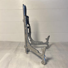 Load image into Gallery viewer, Large 10 inch Metal Easel Silver Finish | Plate holder | Display stand | Metal Frame Holders for Photo Pictures Decorative Plate Dish | 25cm (H) x 15cm  (Deep) | Picture Easel |Wedding tables