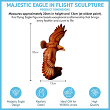 Load image into Gallery viewer, Flying Eagle Wood Effect Ornament