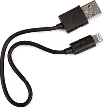 Load image into Gallery viewer, Veho Pebble MFi 𝗟𝗜𝗚𝗛𝗧𝗡𝗜𝗡𝗚 𝗨𝗦𝗕 𝗖𝗔𝗕𝗟𝗘 0.2 m – Apple Certified, Fast Charge and Sync, Data Transfer, Black (VPP-601-20CM) Durable