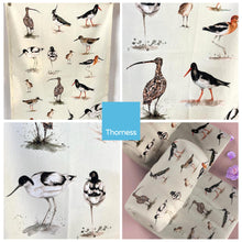 Load image into Gallery viewer, Waders Tea Towel | 100% Cotton | Large kitchen towel for drying| Hand towel with Waders | Bird themed gift | wildlife house Gift | Cotton tea towel | 70 cm x 50 cm