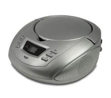 Load image into Gallery viewer, Bush Silver CD Radio Boombox | Top Loading | 20 Track Programmable CD | 2 x 1 Watts Power
