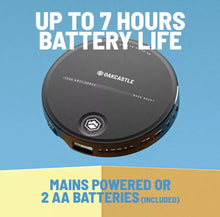 Load image into Gallery viewer, Personal CD Player | Portable Walkman with Included In-Line Control Earphones | 7 Hour Battery Playtime, In-Car AUX Compatibility | Bass Boost, Hold Lock and Anti-Skip Function | OAKCASTLE CD10