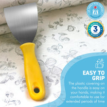 Load image into Gallery viewer, 3 INCH WALLPAPER STRIPPING TOOL | Wallpaper scraper sharp | DIY scraper | Heavy duty scraper | Wallpaper stripper | 21cm (L) handle with 8cm blade