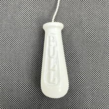 Load image into Gallery viewer, Vintage Style White Powder-Coated Cast Metal Bathroom Light Switch Pull