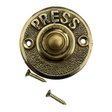Load image into Gallery viewer, Premium Solid Brass Door Bell Push Button - Elegant and Durable Design for Home or Office Entrances