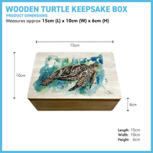 Load image into Gallery viewer, Wooden Turtle Keepsake Box with Lid | Jewelry, Trinket, Memory Storage | Ideal Gift for Women & Men | Perfect for Weddings & Special Occasions