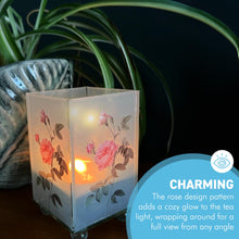 Load image into Gallery viewer, Elegant Rose Glass Votive Candle Holder – Decorative Accent for Warm Ambiance, Perfect for Home Decor, Gifts, or Special Occasions