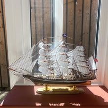 Load image into Gallery viewer, Fully Rigged Cutty Sark Model Yacht | 52cm (L) x 33cm (H) | Nautical ornament | sailboat model | Cutty Sark sailing ship model | Fully assembled model boat ready for display