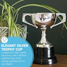 Load image into Gallery viewer, Elegant 18cm Silver Trophy Cup, Champagne Coupe design - Ideal Award for achievements & celebrations