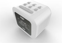 Load image into Gallery viewer, Bush White USB DAB Clock Radio | Dual Alarms | 20 preset stations | Auto time update. Autotune | USB port for external connectivity.