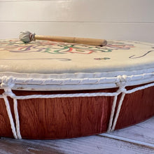 Load image into Gallery viewer, Decorated 50cm Shamanic Celebration Hand Drum with Beater- acoustic-Drumming Reduces Tension, Anxiety, and Stress.
