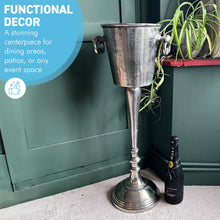 Load image into Gallery viewer, Floor Standing Champagne Wine Cooler Bucket with Distressed Finish, Elegant Beverage Holder for Entertaining