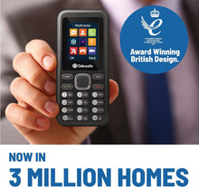Load image into Gallery viewer, Unlocked Basic Mobile Phone | Dual SIM & Micro SD Card Slot | Bluetooth Enabled | 7 Day Battery Life Backup Mobile Phone | Media & Games | Sim Free Pay As You Go Mobile Phone | Oakcastle F100