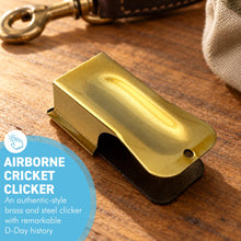 Load image into Gallery viewer, The Airborne Cricket – The D-Day Paratrooper Clicker in Solid Brass and Steel