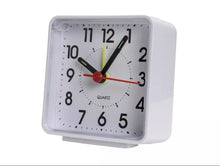 Load image into Gallery viewer, Habitat White Analogue Alarm Clock | Quartz movement | Big Bold easy to read face
