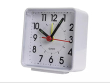 Load image into Gallery viewer, Habitat White Analogue Alarm Clock | Quartz movement | Big Bold easy to read face