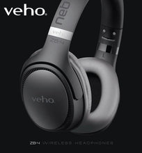 Load image into Gallery viewer, Veho ZB-4 NEB 𝗪𝗜𝗥𝗘𝗟𝗘𝗦𝗦 𝗕𝗟𝗨𝗘𝗧𝗢𝗢𝗧𝗛 𝗛𝗘𝗔𝗗𝗣𝗛𝗢𝗡𝗘𝗦 – 36H Battery, USB-C Quick Charge, Foldable Design with Microphone