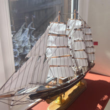 Load image into Gallery viewer, Fully Rigged Cutty Sark Model Yacht | 52cm (L) x 33cm (H) | Nautical ornament | sailboat model | Cutty Sark sailing ship model | Fully assembled model boat ready for display