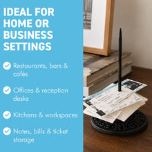 Load image into Gallery viewer, Vintage Cast Iron Bill Receipt Spike Paperweight Desk Accessory