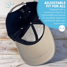 Load image into Gallery viewer, Set of 4 Adjustable Navy-Blue Baseball Caps, Skipper, First Mate, Crew & Cabin Boy, Nautical Boating Hats for Sailing, Yachting & Team Uniform