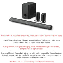 Load image into Gallery viewer, MAJORITY Bluetooth 5.1 Surround Sound System, 3D Dolby Audio Soundbar 300W, Home Cinema Sound System and Sound bar with HDMI ARC, Wireless Subwoofer and Detachable Speakers Everest
