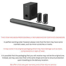 Load image into Gallery viewer, MAJORITY Bluetooth 5.1 Surround Sound System, 3D Dolby Audio Soundbar 300W, Home Cinema Sound System and Sound bar with HDMI ARC, Wireless Subwoofer and Detachable Speakers Everest