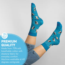 Load image into Gallery viewer, Novelty Puffin Socks, Wildlife Enthusiast Gift, Fun Ankle Socks with Puffin Design