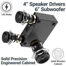 Load image into Gallery viewer, Majority Quadriga | Internet Radio CD Player DAB+ FM Radio | Powerful Subwoofer