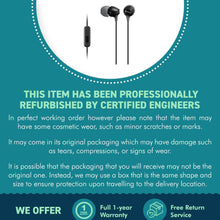 Load image into Gallery viewer, Sony black MDR-EX15AP In-Ear Wired Headphones | Finely balanced and discreetly styled | Lightweight secure fitting ergonomic silicone earbuds