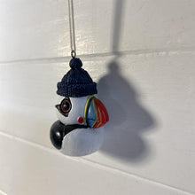 Load image into Gallery viewer, Ceramic Cute Puffin hanging ornament | Light Pull | Nautical Theme ceramic Cord Pull Light Pulls